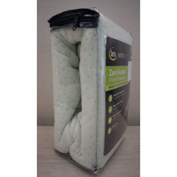 Serta Rest SQ Standard/Queen 20" x 28" Zen Fusion Pillow Protector, 2 Pack - Picture 3 of 5